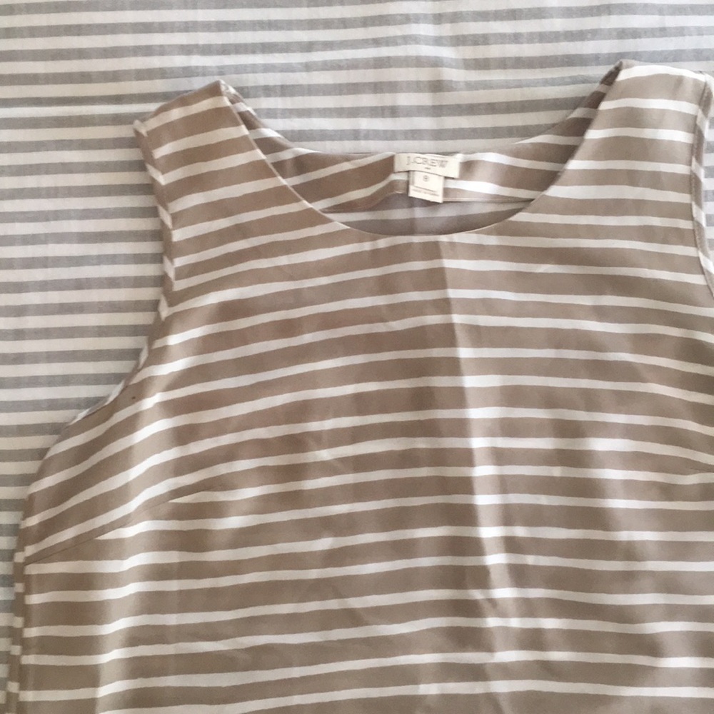 J.Crew scalloped open back top